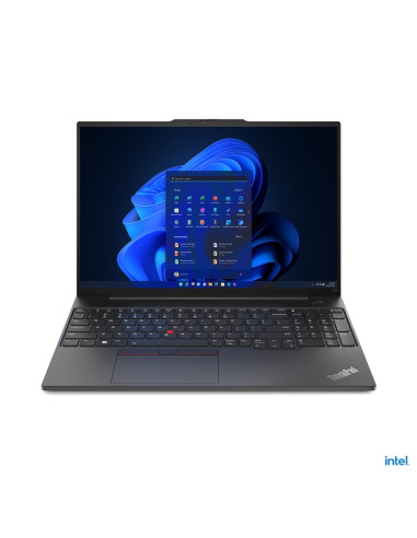 Lenovo Thinkpad E16 I5-1335U 16"Wuxga Touch Ips 300Nits 16Gb Ddr4 Ssd512 Iris Xe Cam1080P 47Wh Backlit Kb Fgpr W11Pro Graphite B