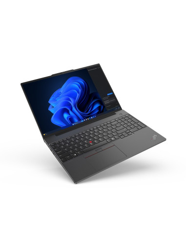 Lenovo Thinkpad E16 Gen 2 Ryzen 5 7535U 16"Wuxga Ips 300Nits Ag 8Gb Ddr5 Ssd256 660M Backlit Kb Fgpr Cam1080P 47Wh W11Pro Black 