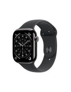 Apple Watch Series 11Â Gps + Cellular 46Mmâ Slate Titanium Case With Black Sport Band - M/L