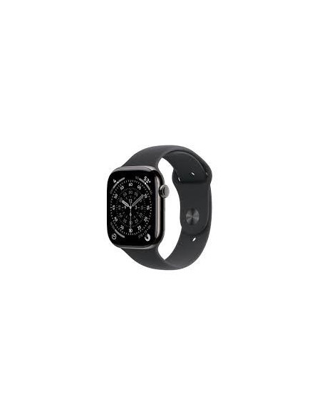 Apple Watch Series 11Â Gps + Cellular 46Mmâ Slate Titanium Case With Black Sport Band - M/L