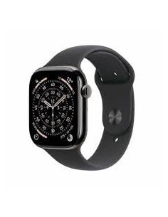 Apple Watch Series 11Â Gps + Cellular 42Mmâ Natural Titanium Case With Stone Grey Sport Band - S/M