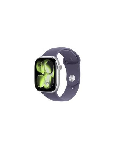 Apple Watch Series 11Â Gps + Cellular 46Mm Silver Aluminium Case With Purple Fog Sport Band - M/L