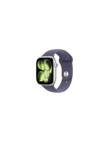 Apple Watch Series 11Â Gps + Cellular 46Mm Silver Aluminium Case With Purple Fog Sport Band - M/L