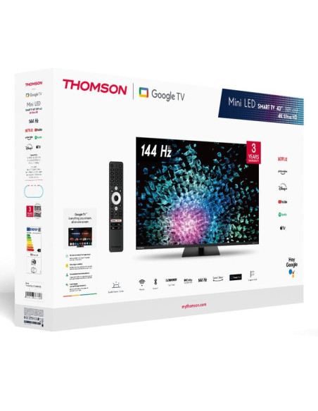 Thomson 43Mg7C15 Telewizor 109,2 Cm (43") 4K Ultra Hd Smart Tv Wi-Fi Czarny 320 Cd/M2