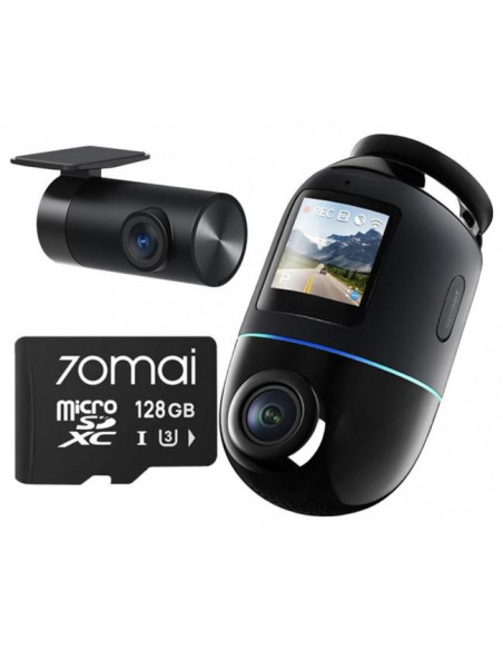 Wideorejestrator 70Mai X800 4K Dual Czarna + Karta 70Mai Sd 128Gb