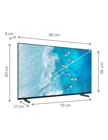 Thomson 43Ug4S15 Telewizor 109,2 Cm (43") 4K Ultra Hd Smart Tv Wi-Fi Czarny