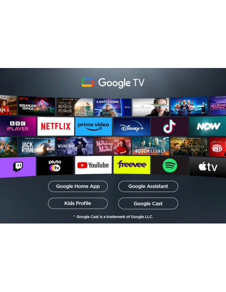 Telewizor Tcl 43P7K Qled 40" 4K Ultra Hd Google Tv Dolby Atmos Dvb-T2 Metaliczny
