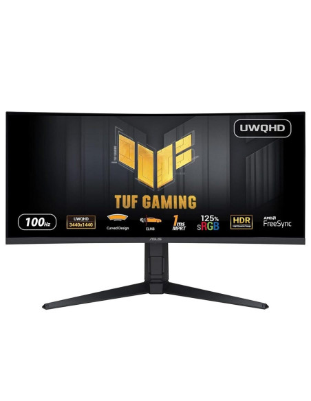 Asus Tuf Gaming Vg34Vqel1A 86,4 Cm (34") 3440 X 1440 Px Led Czarny