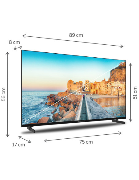 Thomson 40Fg2S15 Telewizor 101,6 Cm (40") Full Hd Smart Tv Wi-Fi Czarny