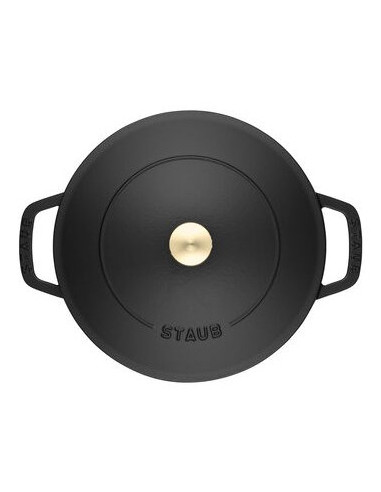 Głęboka Patelnia Do Duszenia Z Pokrywką Staub 40511-472-0 - Czarna 28 Cm