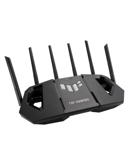 Asus 90Ig0A30-Mo9C00 Router Bezprzewodowy 2.5 Gigabit Ethernet Trójpasmowy (2,4 Ghz / 5 Ghz / 6 Ghz) Czarny