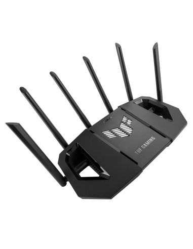Asus 90Ig0A30-Mo9C00 Router Bezprzewodowy 2.5 Gigabit Ethernet Trójpasmowy (2,4 Ghz / 5 Ghz / 6 Ghz) Czarny