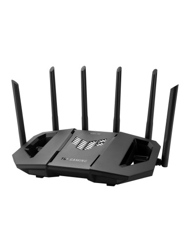 Asus 90Ig0A30-Mo9C00 Router Bezprzewodowy 2.5 Gigabit Ethernet Trójpasmowy (2,4 Ghz / 5 Ghz / 6 Ghz) Czarny