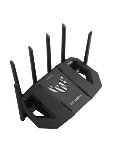 Asus 90Ig0A30-Mo9C00 Router Bezprzewodowy 2.5 Gigabit Ethernet Trójpasmowy (2,4 Ghz / 5 Ghz / 6 Ghz) Czarny