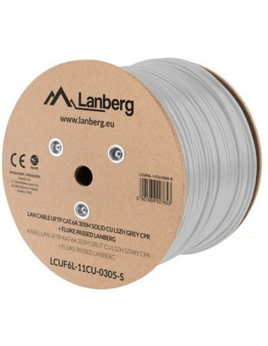 Lanberg Kabel Uftp Kat. 6A 305M Drut Cu Lszh Szary