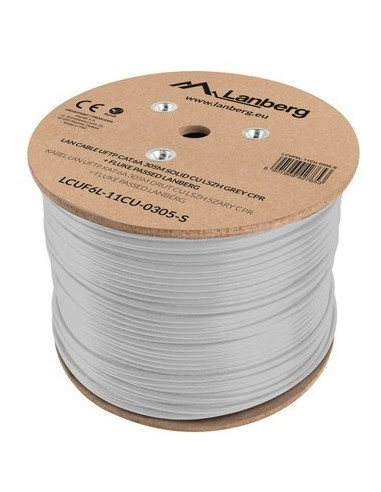 Lanberg Kabel Uftp Kat. 6A 305M Drut Cu Lszh Szary