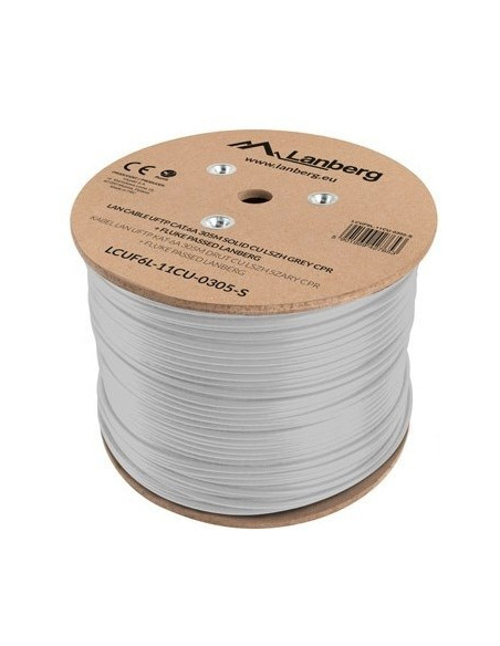 Lanberg Kabel Uftp Kat. 6A 305M Drut Cu Lszh Szary