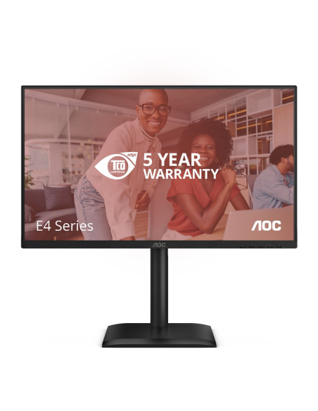 Aoc 24E4U Monitor Komputerowy 60,5 Cm (23.8") 1920 X 1080 Px Full Hd Led Czarny