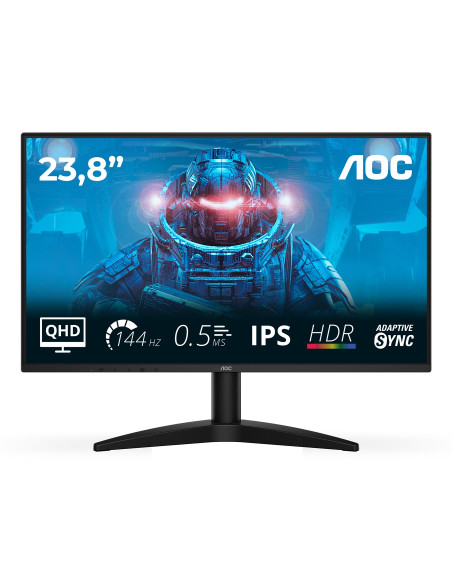 Aoc B3 Q24B36X Monitor Komputerowy 60,5 Cm (23.8") 2560 X 1440 Px Quad Hd Led Czarny