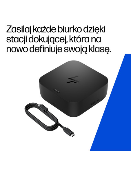 Stacja Dokująca + Zasilacz Hp Usb-C Dock G6 100W Czarna 9X3V1Ut Abb