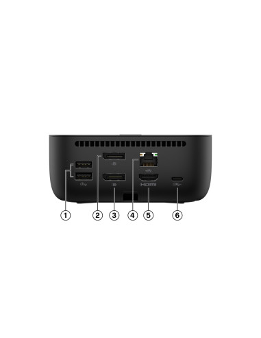 Stacja Dokująca + Zasilacz Hp Usb-C Dock G6 100W Czarna 9X3V1Ut Abb
