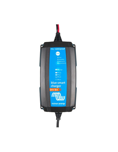 Niebieska Inteligentna Ładowarka Ip65 24/8 + Złącze Dc