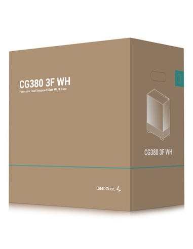 Deepcool Cg380 3F Wh Midi Tower Biały