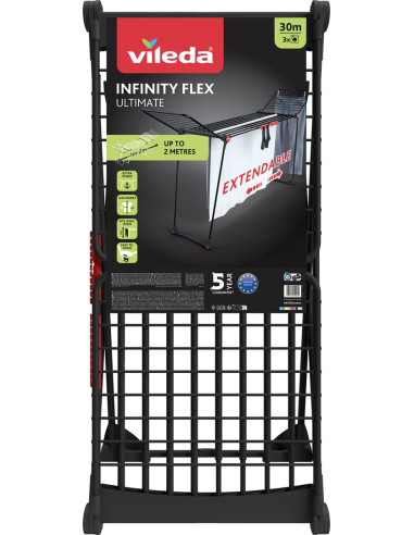 Vileda Infinity Flex Ultimate Stojak Podłogowy Czarny