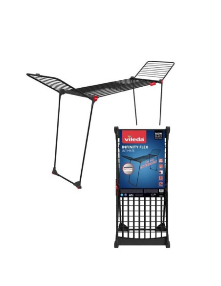 Vileda Infinity Flex Ultimate Stojak Podłogowy Czarny