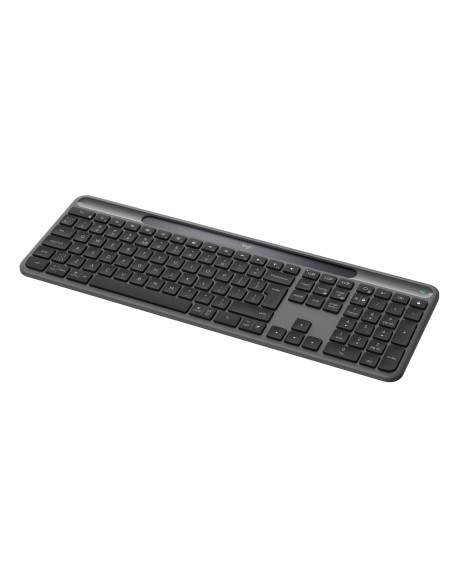 Logitech Signature Slim Solar+ K980 Klawiatura Uniwersalne Rf Wireless + Bluetooth Qwerty Uk Międzynarodowy Grafitowy