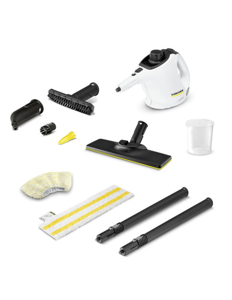 Kärcher Sc 1 Easyfix Przenośna Myjka Parowa 1200 W Czarny, Biały