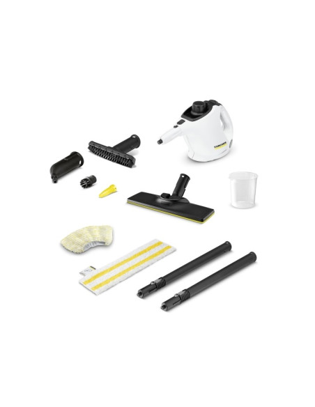 Kärcher Sc 1 Easyfix Przenośna Myjka Parowa 1200 W Czarny, Biały
