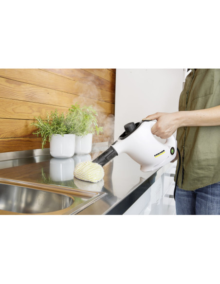 Kärcher Sc 1 Easyfix Przenośna Myjka Parowa 1200 W Czarny, Biały