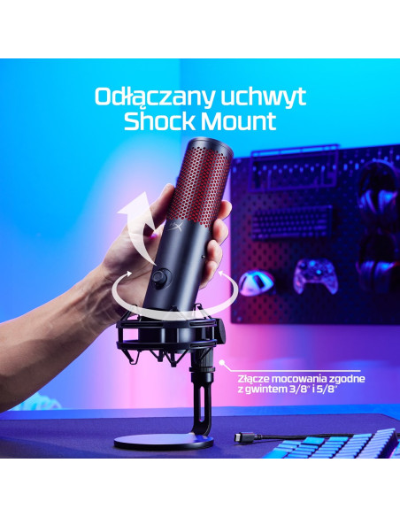 Hyperx Quadcast 2 – Mikrofon Usb (Czarny)