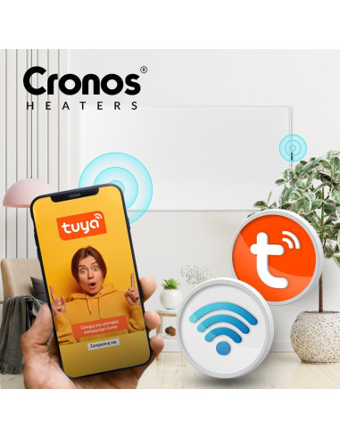 Promiennik Podczerwieni Cronos Synthelith Pro Crp-500Twp 500 W Szary Z Wi-Fi I Pilotem