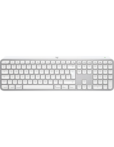 Logitech Master Mx Keys S For Mac Klawiatura Biuro Rf Wireless + Bluetooth Qwerty Amerykański Międzynarodowy Aluminium, Biały