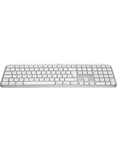 Logitech Master Mx Keys S For Mac Klawiatura Biuro Rf Wireless + Bluetooth Qwerty Amerykański Międzynarodowy Aluminium, Biały
