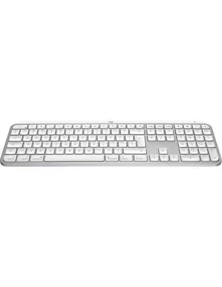 Logitech Master Mx Keys S For Mac Klawiatura Biuro Rf Wireless + Bluetooth Qwerty Amerykański Międzynarodowy Aluminium, Biały