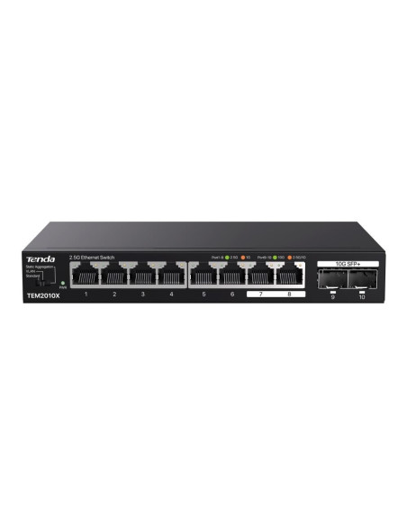 Tenda Tem2010X Łącza Sieciowe 2.5G Ethernet (100/1000/2500) Komputer Stacjonarny Czarny