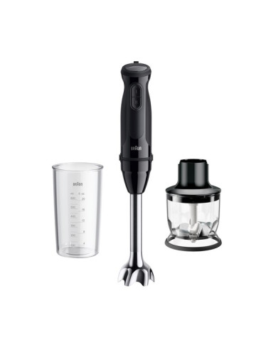 Braun Multiquick 3 Mq30201M 0,6 L Blender Immersyjny 900 W Czarny, Stal Satynowa