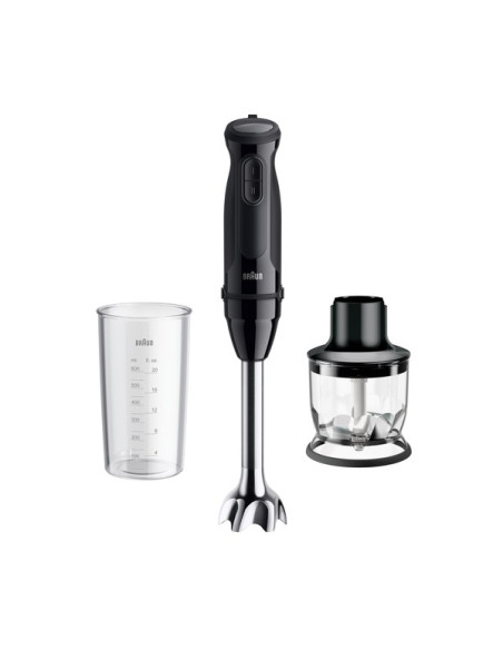 Braun Multiquick 3 Mq30201M 0,6 L Blender Immersyjny 900 W Czarny, Stal Satynowa