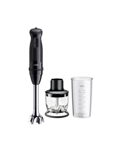 Braun Multiquick 3 Mq30201M 0,6 L Blender Immersyjny 900 W Czarny, Stal Satynowa