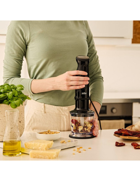 Braun Multiquick 3 Mq30201M 0,6 L Blender Immersyjny 900 W Czarny, Stal Satynowa