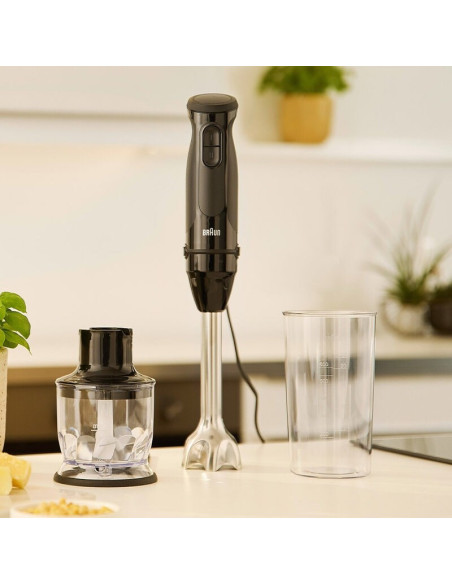 Braun Multiquick 3 Mq30201M 0,6 L Blender Immersyjny 900 W Czarny, Stal Satynowa