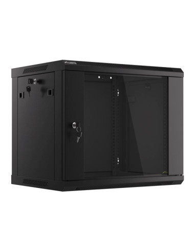 Lanberg Szafa Instalacyjna Wisząca 19'' 9U 600X450Mm Czarna (Drzwi Szklane)