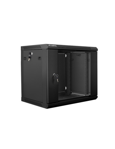 Lanberg Szafa Instalacyjna Wisząca 19'' 9U 600X450Mm Czarna (Drzwi Szklane)
