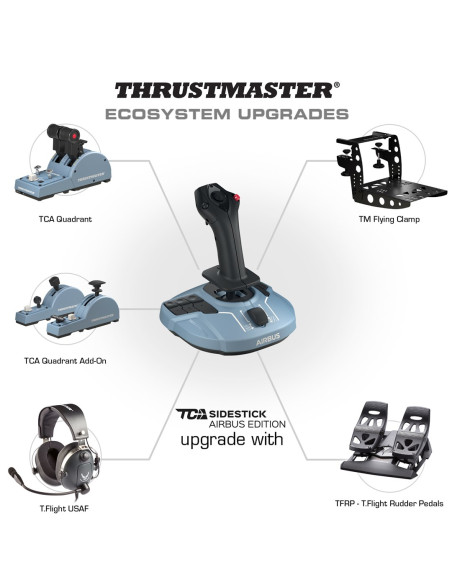 Thrustmaster Tca Sidestick Airbus Edition Czarny, Niebieski Usb Joystick Pc
