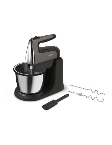 Tefal Powermix Silence Ht654E Mikser Stojący 600 W Czarny, Szary