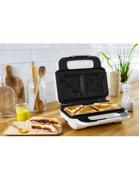 Tefal Snack Xl Sw7011 Toster 850 W Biały, Stal Nierdzewna