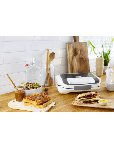 Tefal Snack Xl Sw7011 Toster 850 W Biały, Stal Nierdzewna